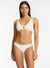 ISLA RIB TRIM SIDE HIPSTER PANT SWIM PANT JETS 8 Cream 