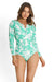 Island Girl Seasport One Piece SURFSUIT SUNSEEKER 8 GREEN 