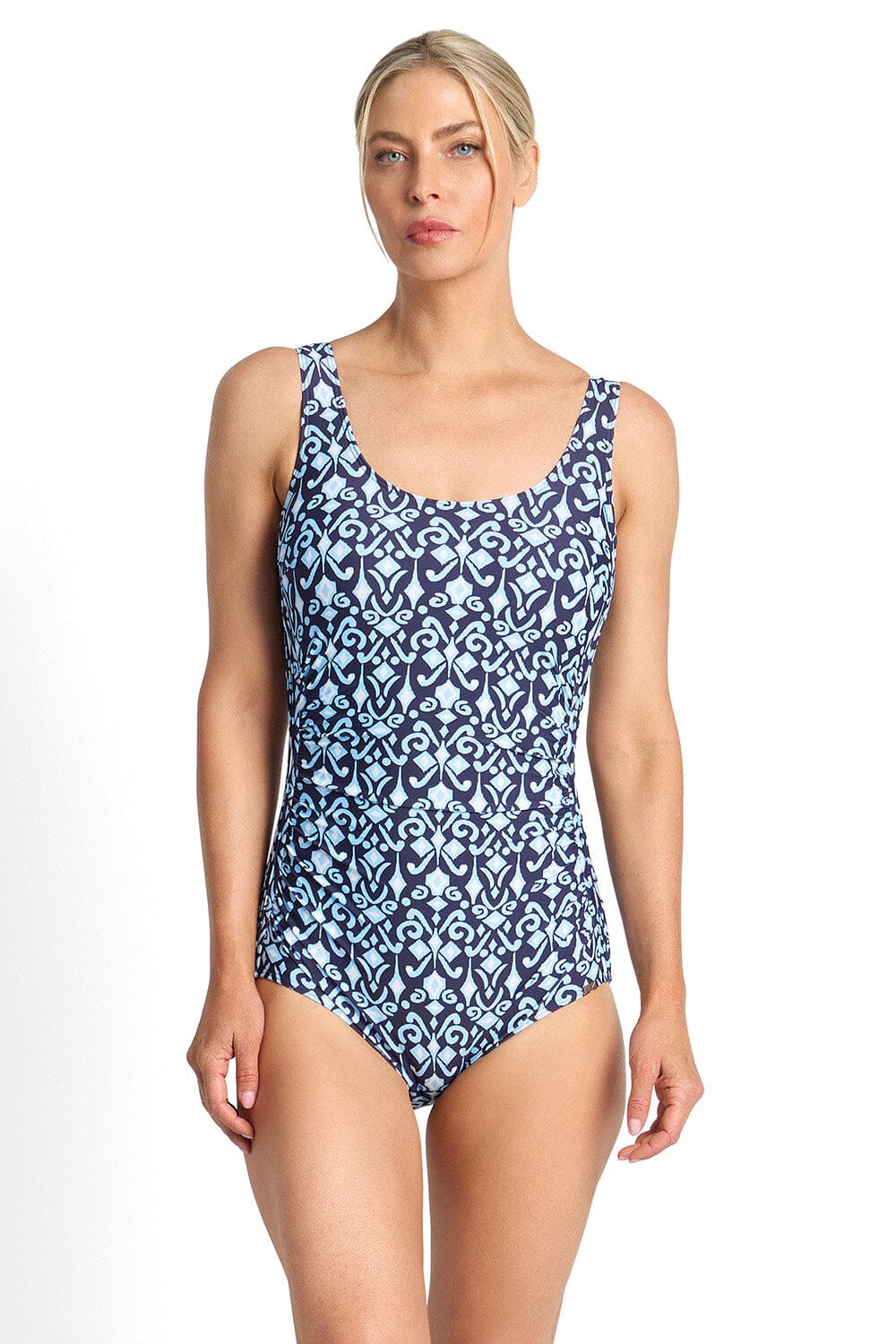 Jantzen Select Pintuck 25 SWIM 1PC JANTZEN 10 NAVY 