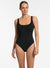 JETSET E-F U/WIRE TANK ONE PIECE SWIM 1PC JETS 10 BLACK 