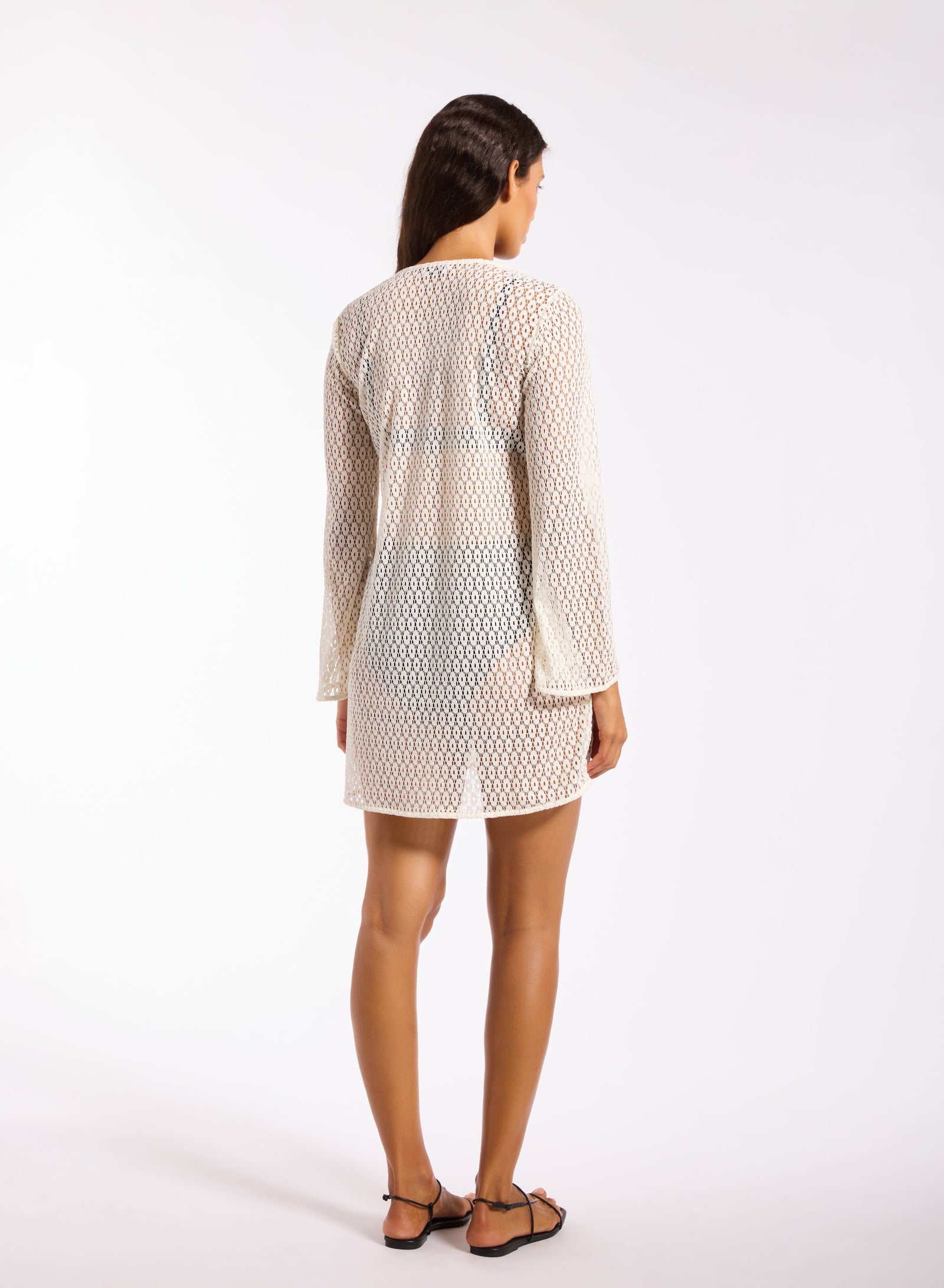 JETSET STRETCH LACE KAFTAN OVERSWIM JETS 