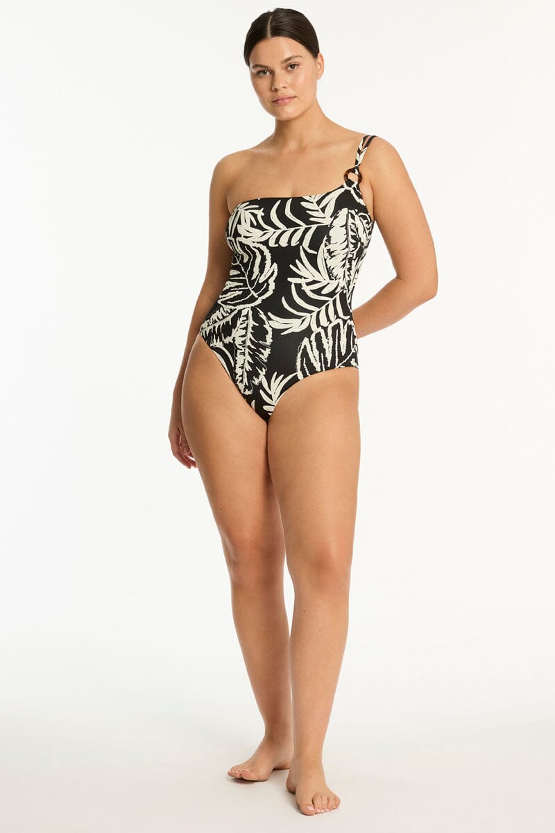 Jungle Book One Shoulder Ring One Piece SWIM 1PC SEA LEVEL 