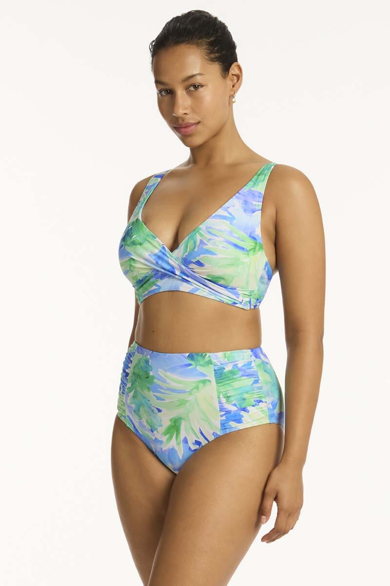 Key Largo Cross Front Multifit Bra Top SWIM TOP SEA LEVEL 