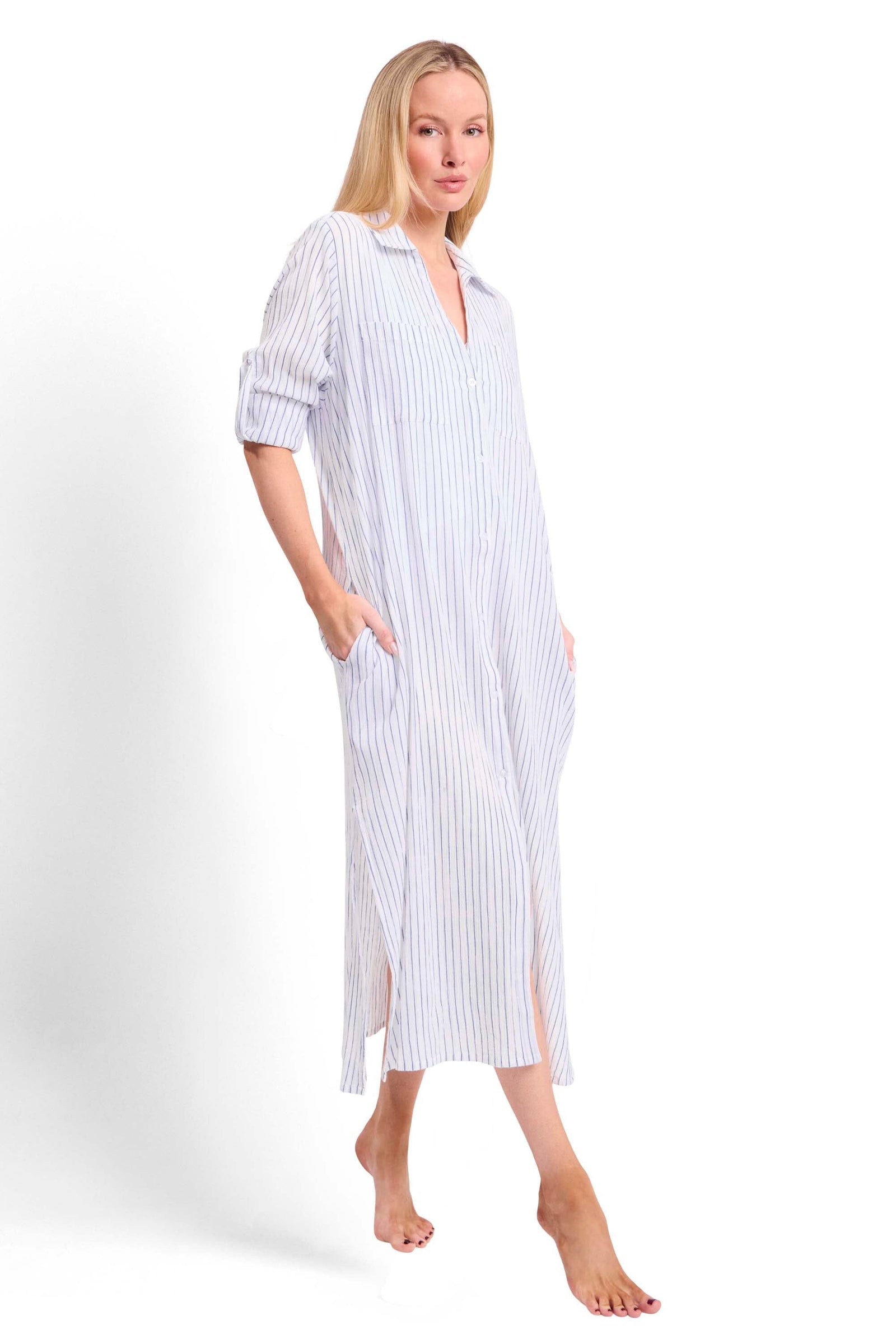 Laguna Ladder Button Dress OVERSWIM JANTZEN 
