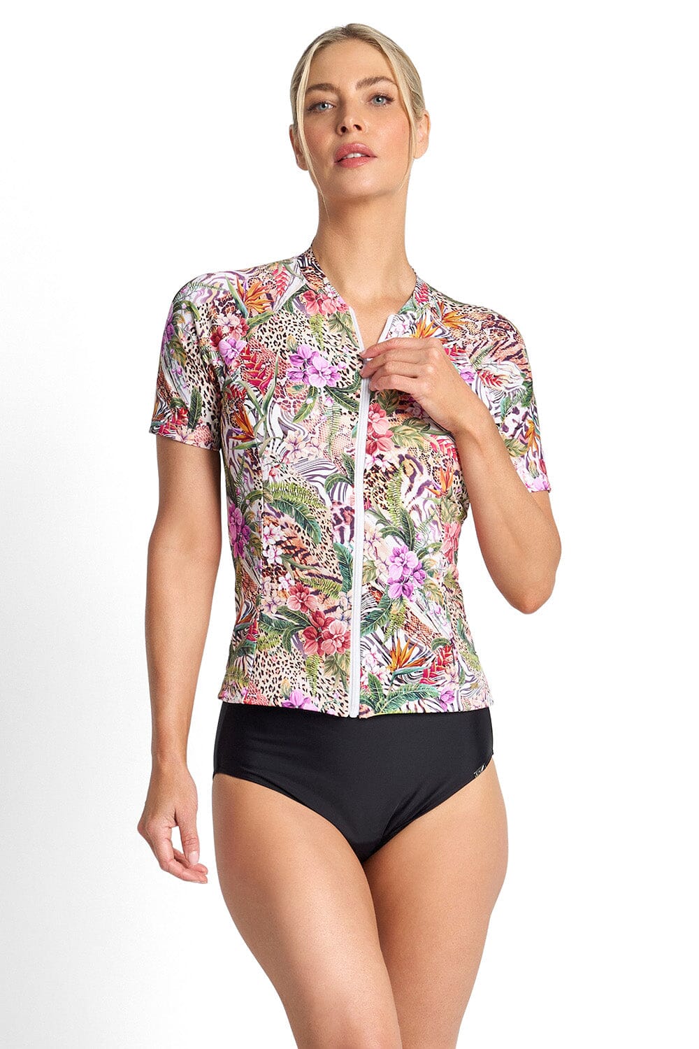 Lilymaze Short Sleeve Mast Rashie SUN PROTECTION JANTZEN 