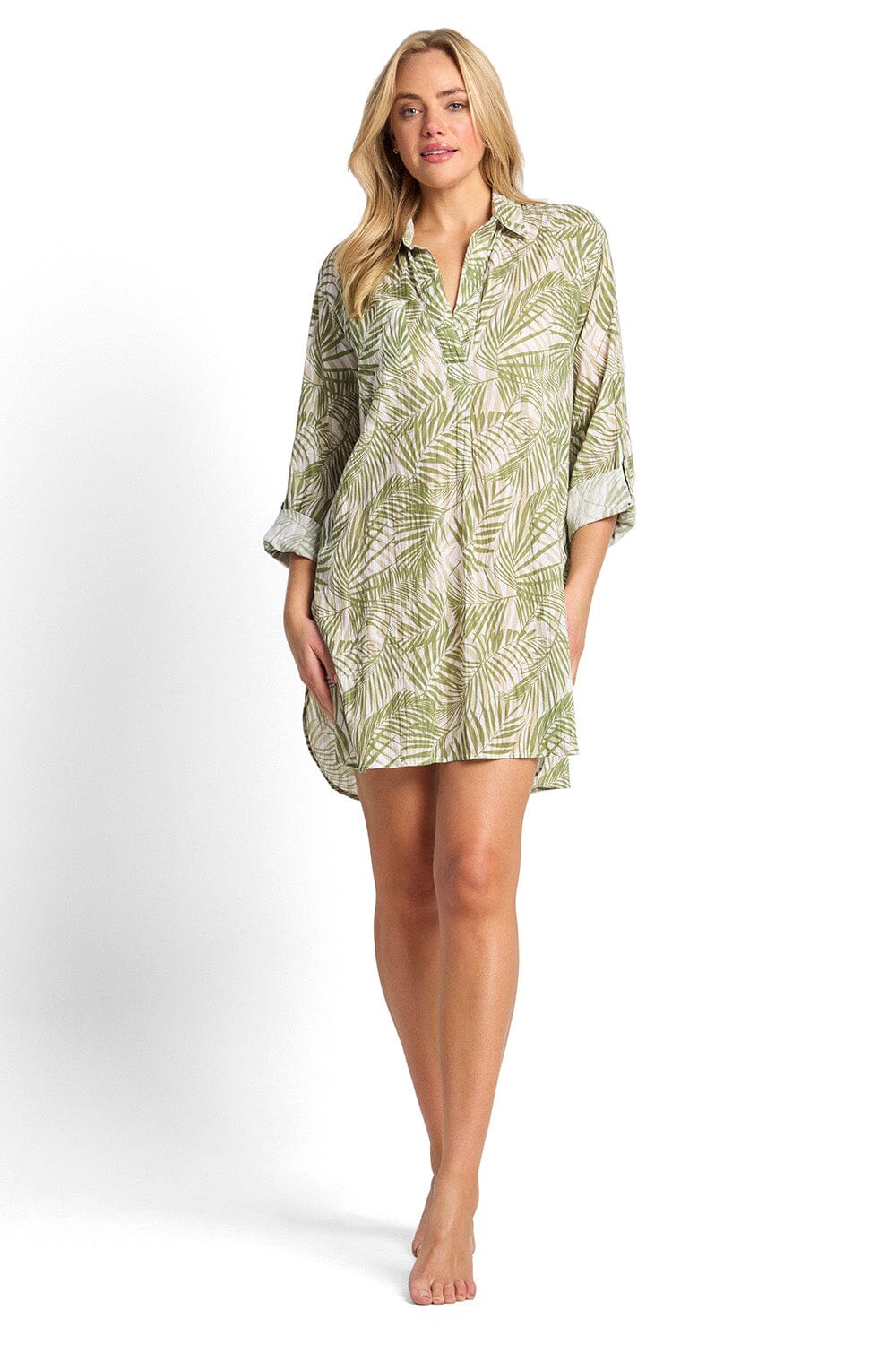 Lombok Painters Shirt - OVERSWIM SUNSEEKER XS WHITE 