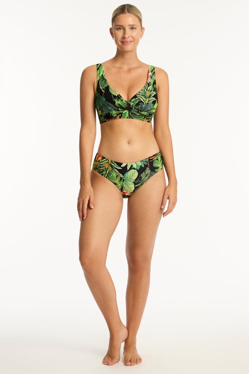 Lotus Cross Front Multifit Bra Top SWIM TOP SEA LEVEL 