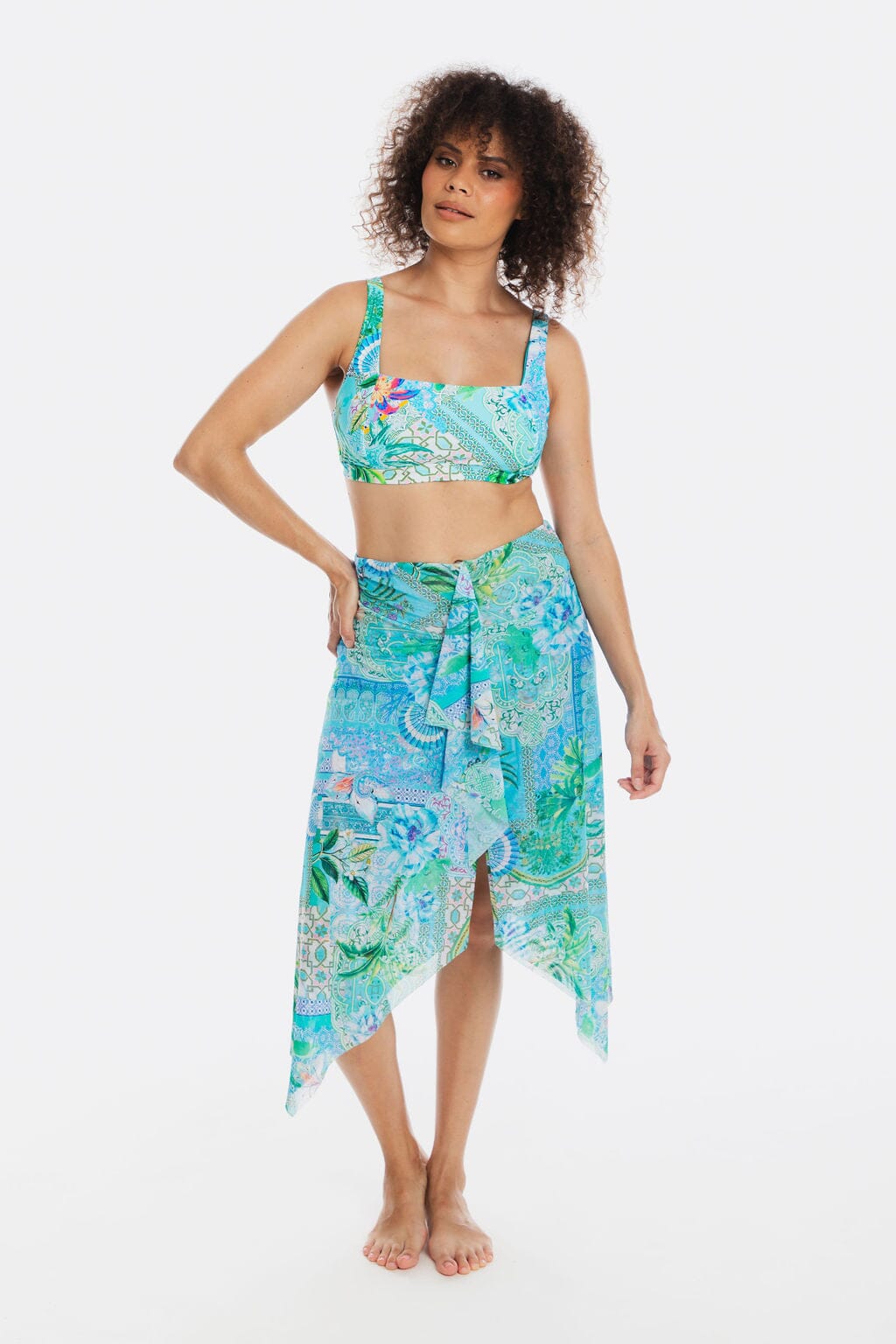 Lucca Mesh Frill Skirt SARONG TOGS S PRINT 