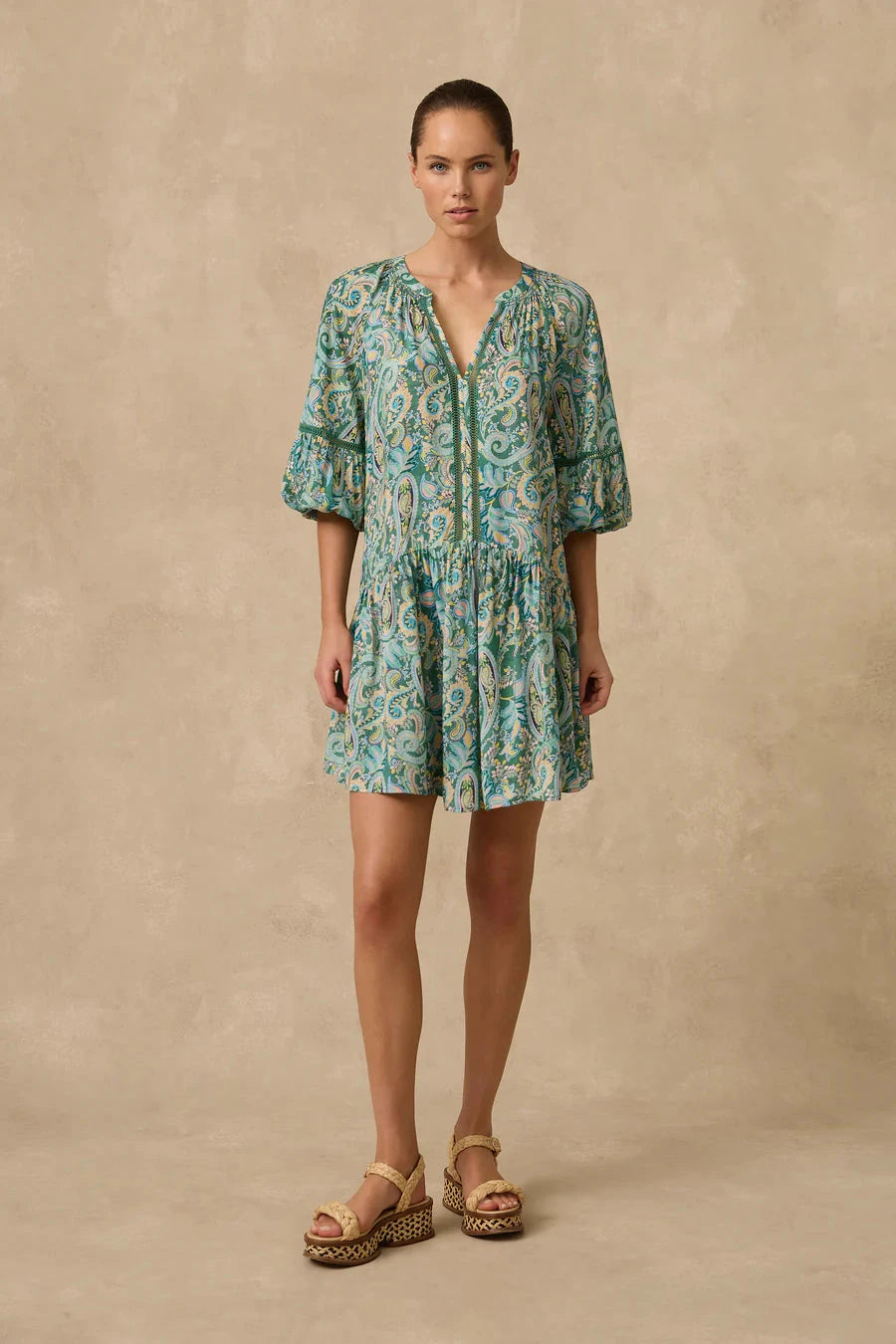 Lulu Mini Dress CLOTHING MONTE AND LOU XS PRINT 