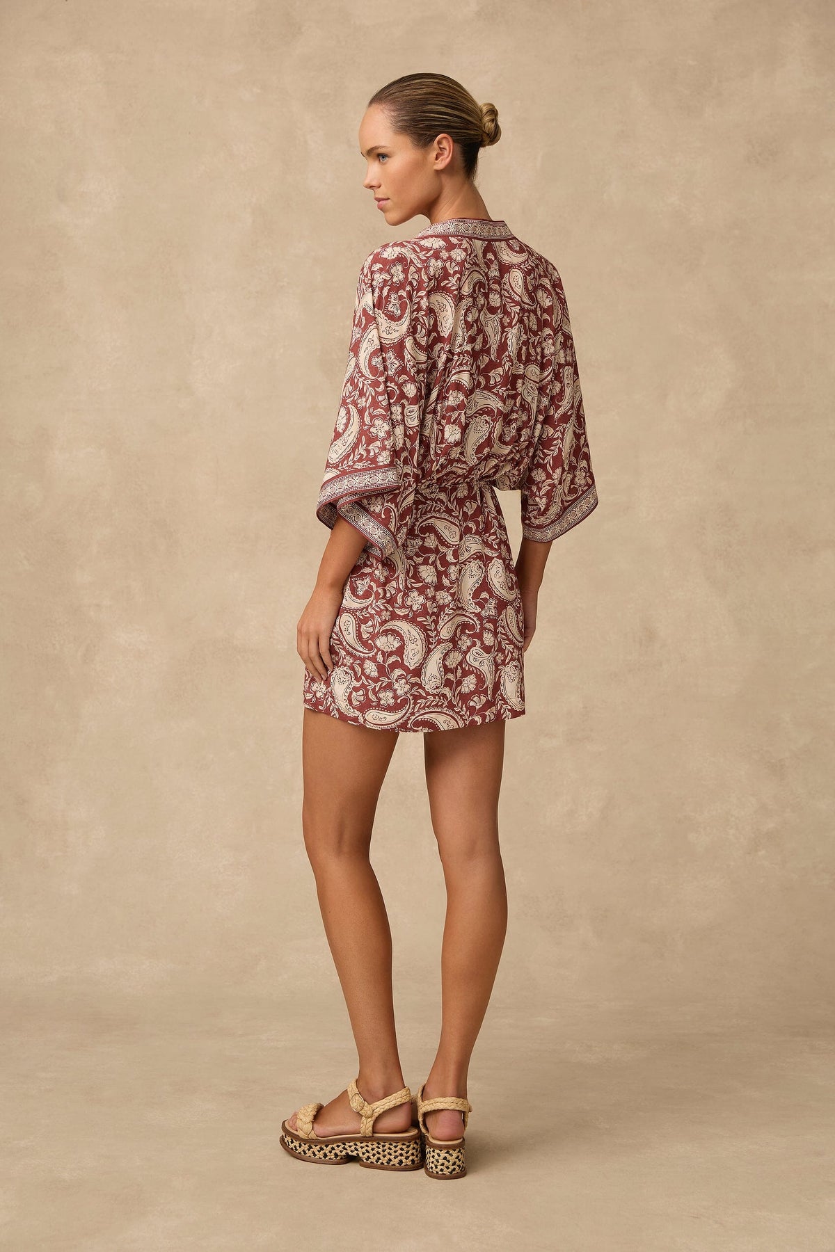 Luna Kimono Mini Dress CLOTHING MONTE AND LOU 