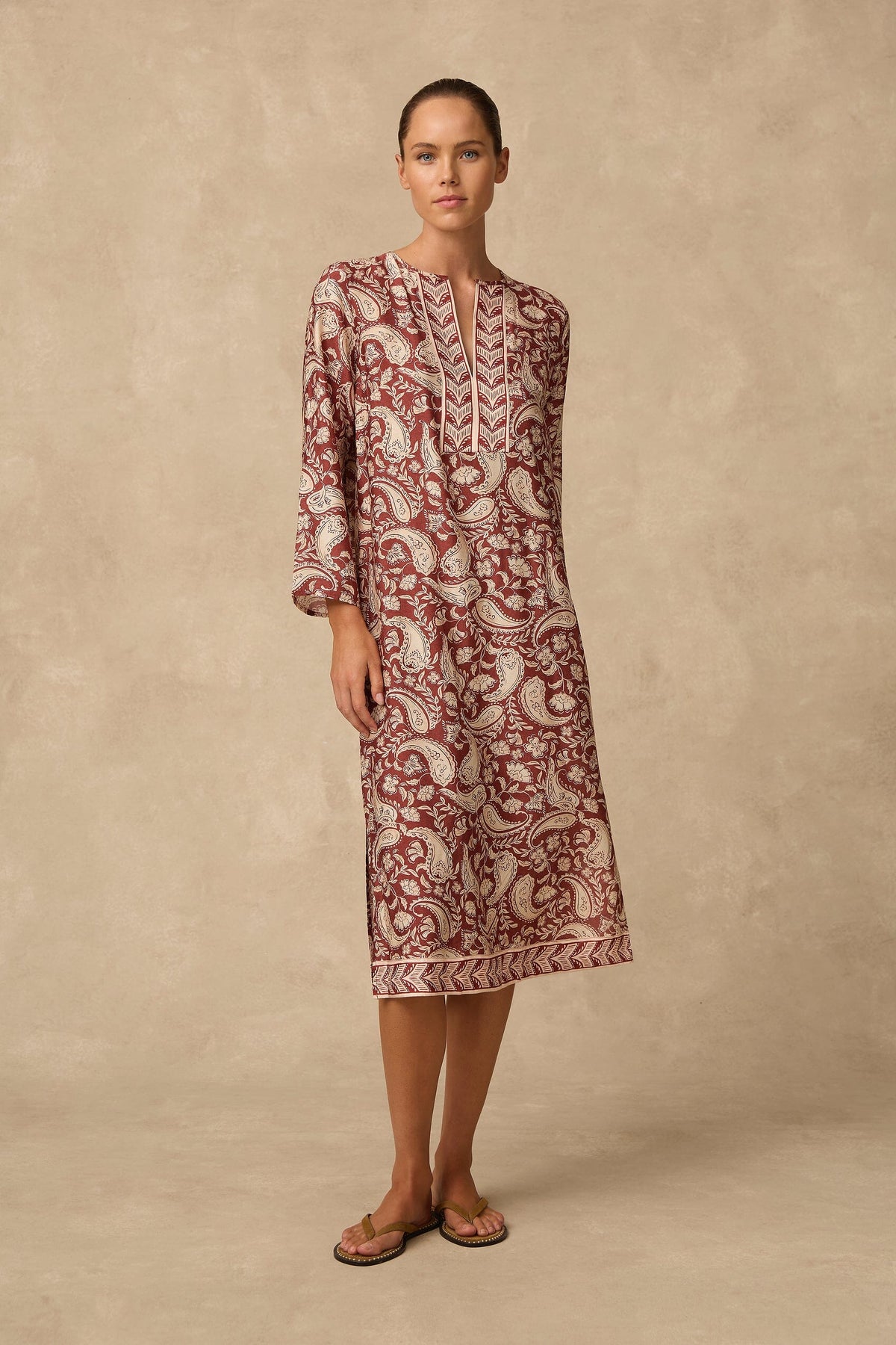 Luna Long Kaftan CLOTHING MONTE AND LOU 
