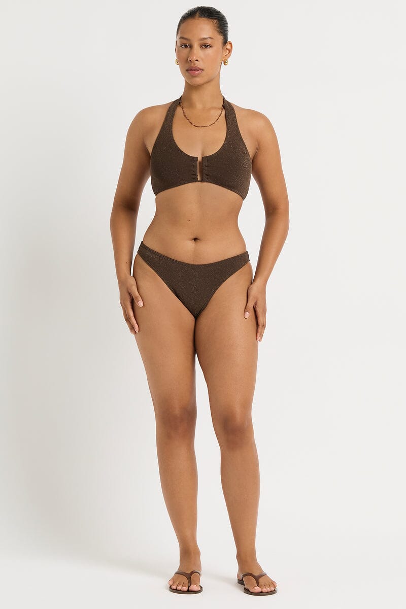 Lurex Bailey Crop SWIM TOP BOND-EYE 
