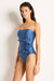 Lustre Spliced Frill Bandeau One Piece SWIM 1PC MONTE AND LOU 