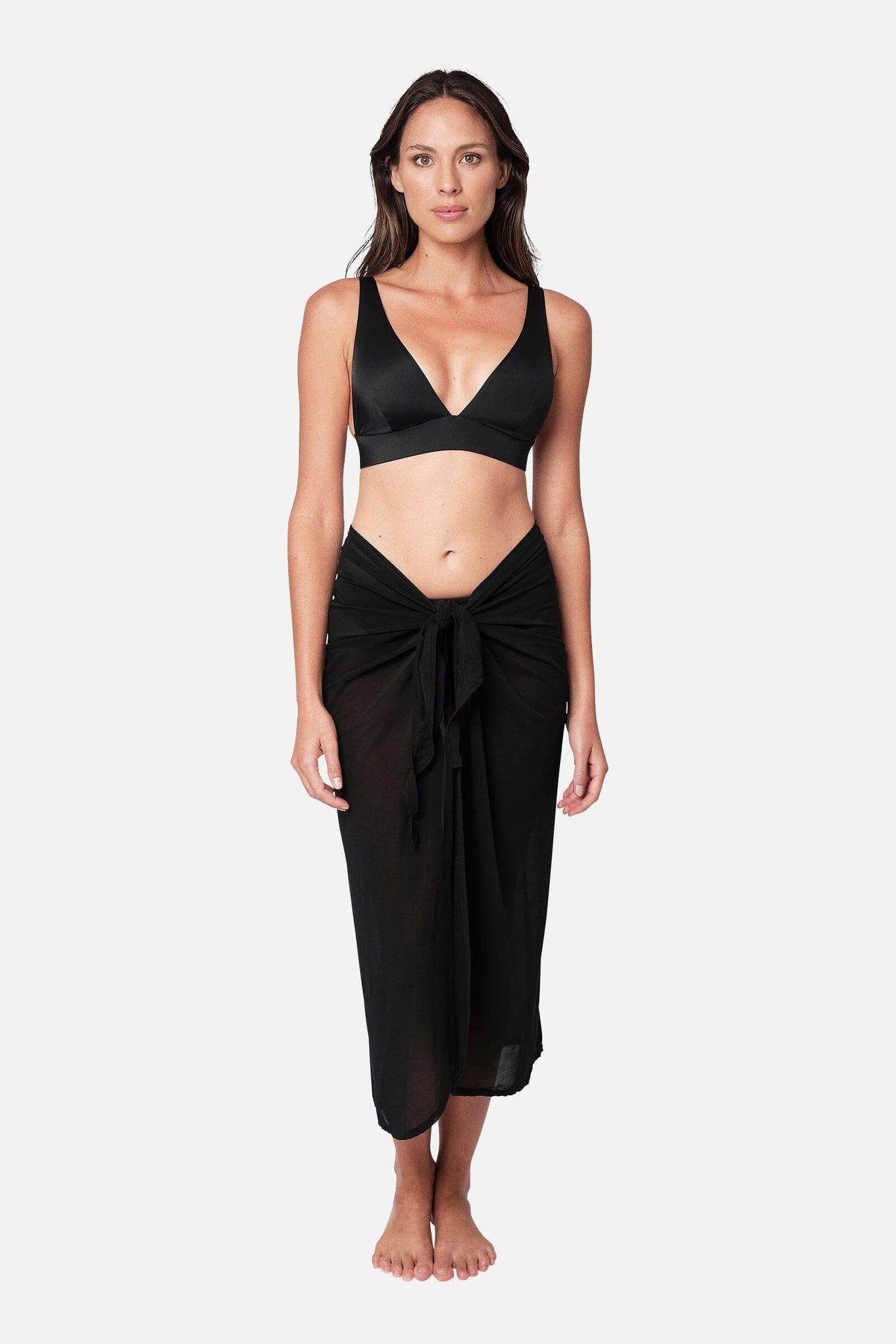 Mesh Sarong Midi SARONG UNE PIECE S BLACK 