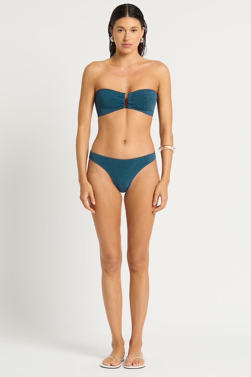 Micro Lurex Sign Brief SWIM PANT BOND-EYE O/S INK 