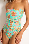Mindy Spliced Frill Bandeau One Piece SWIM 1PC MONTE AND LOU