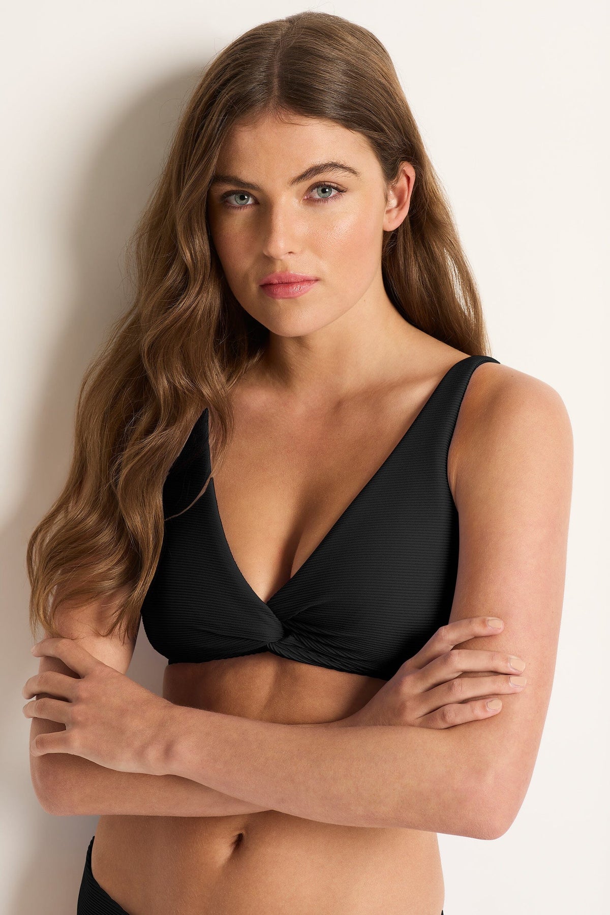 ML RIB Multi Fit Twist Crop SWIM TOP MONTE AND LOU 