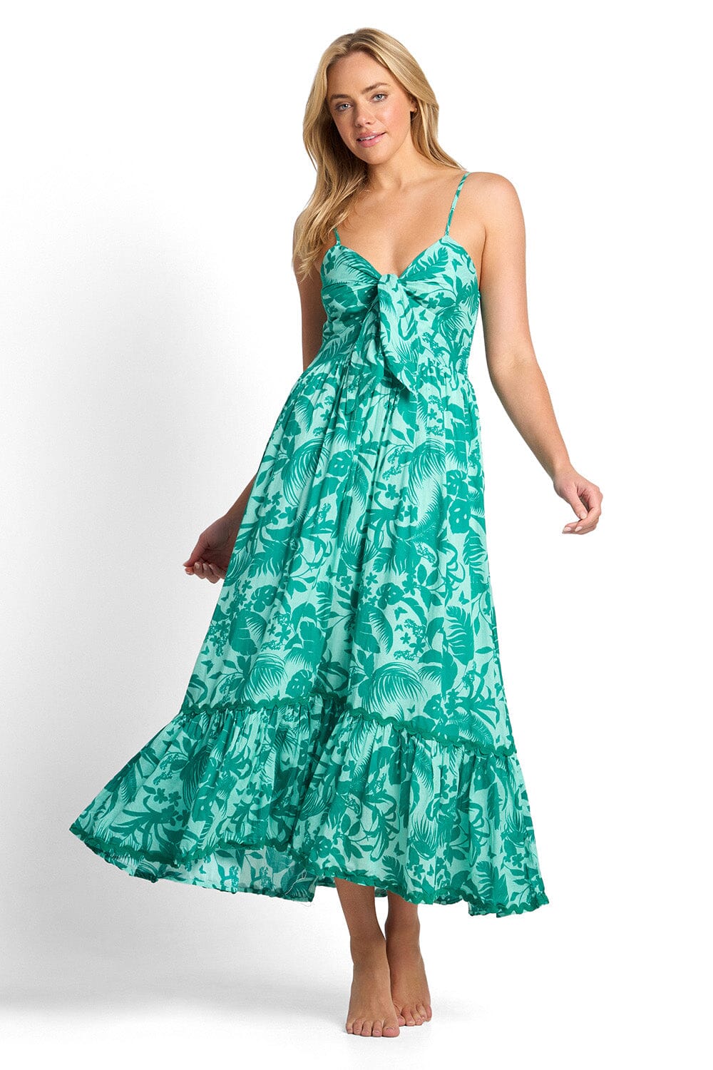 Neverland Tie Front Dress OVERSWIM SUNSEEKER XS ENVY 