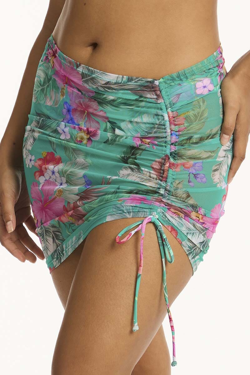 Pacifico Drawstring Mini Mesh Skirt OVERSWIM SEA LEVEL 