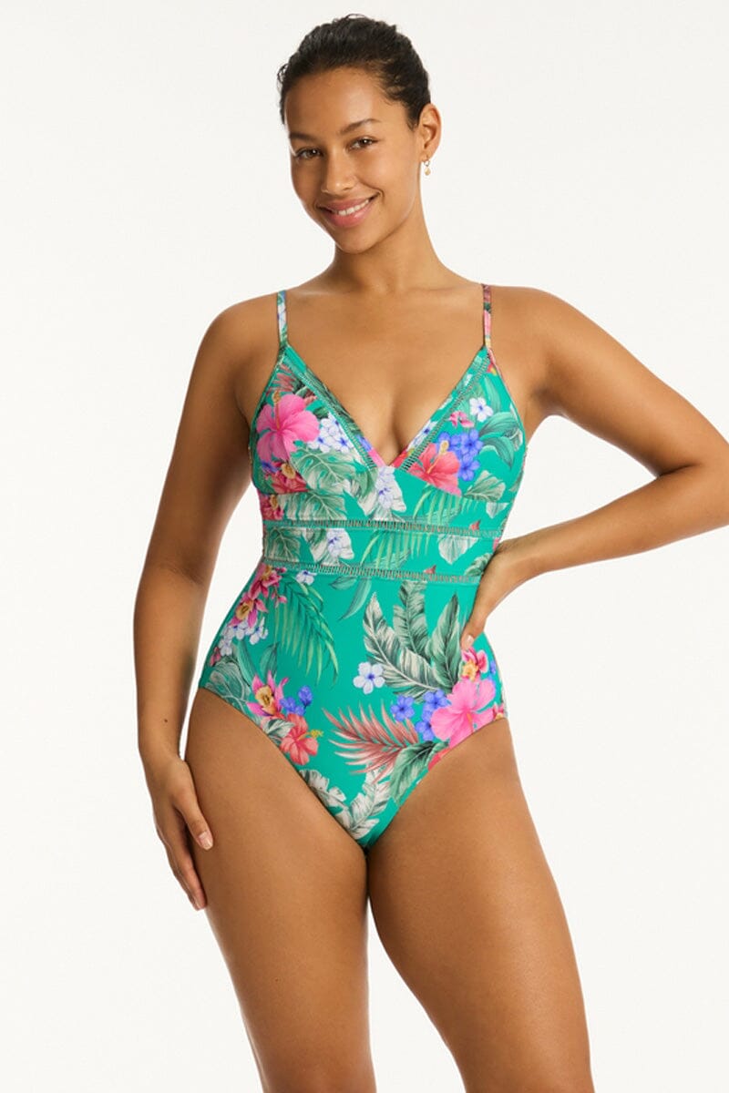 Pacifico Spliced Tri One Piece SWIM 1PC SEA LEVEL 