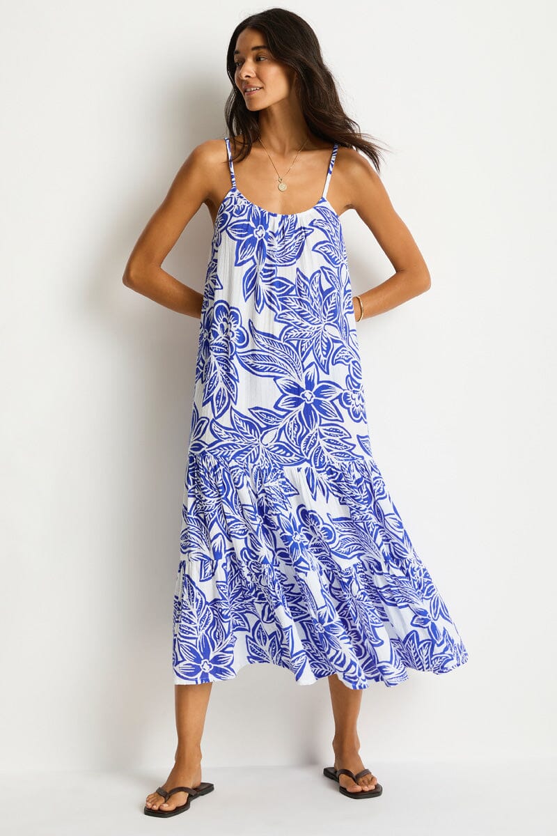 Palmera Resort Tiered Midi Sundress CLOTHING SEA LEVEL 