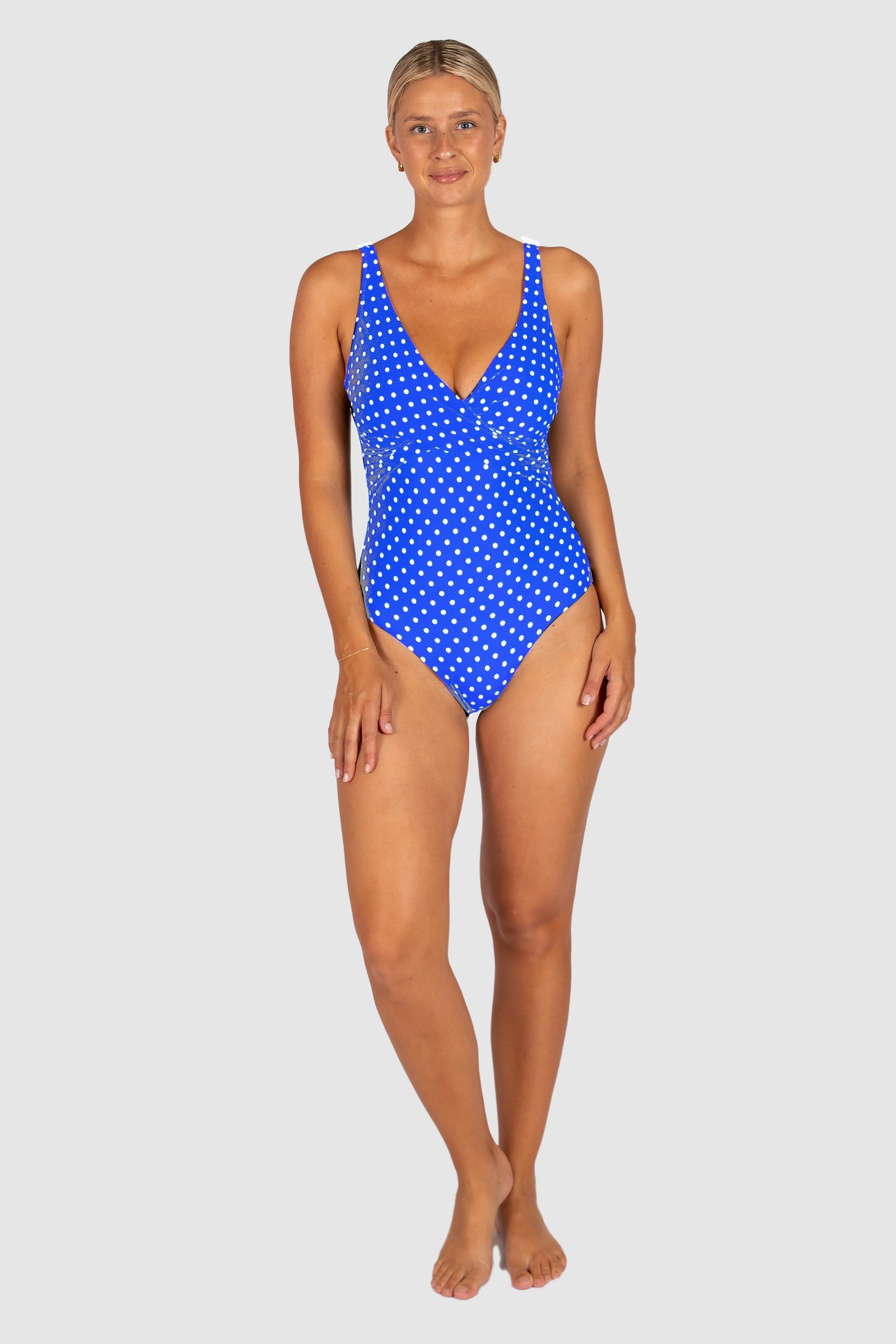 Parisian D-E Wrap One Piece SWIM 1PC BAKU 10 ELECTRIC 