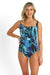 Rainforest DD/E Square Neck One Piece SWIM 1PC JANTZEN 10 ARCTIC 