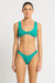 Ring Scout Crop Recycled SWIM TOP BOND-EYE 