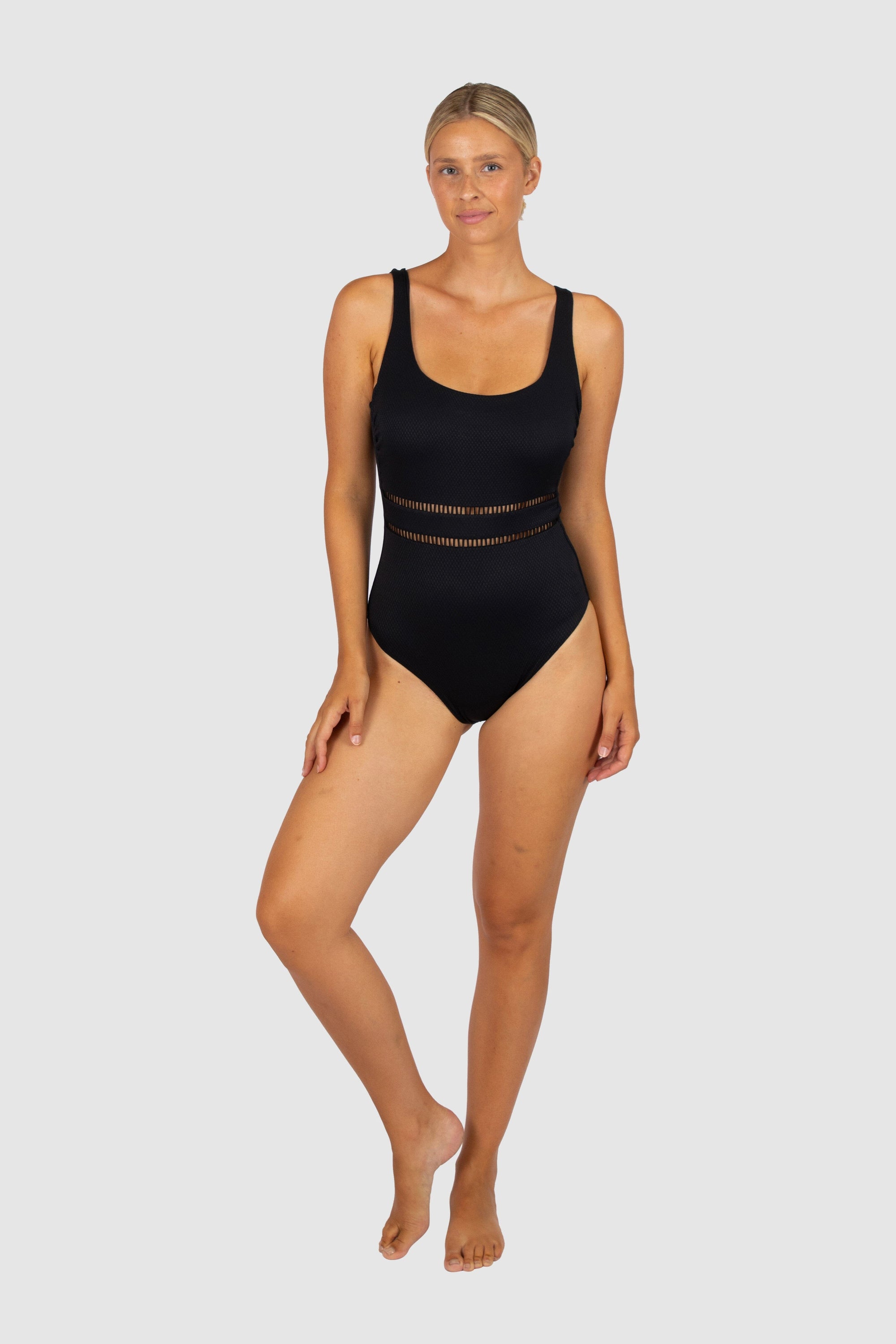 Rococco D-E Square One Piece SWIM 1PC BAKU 10 NERO 