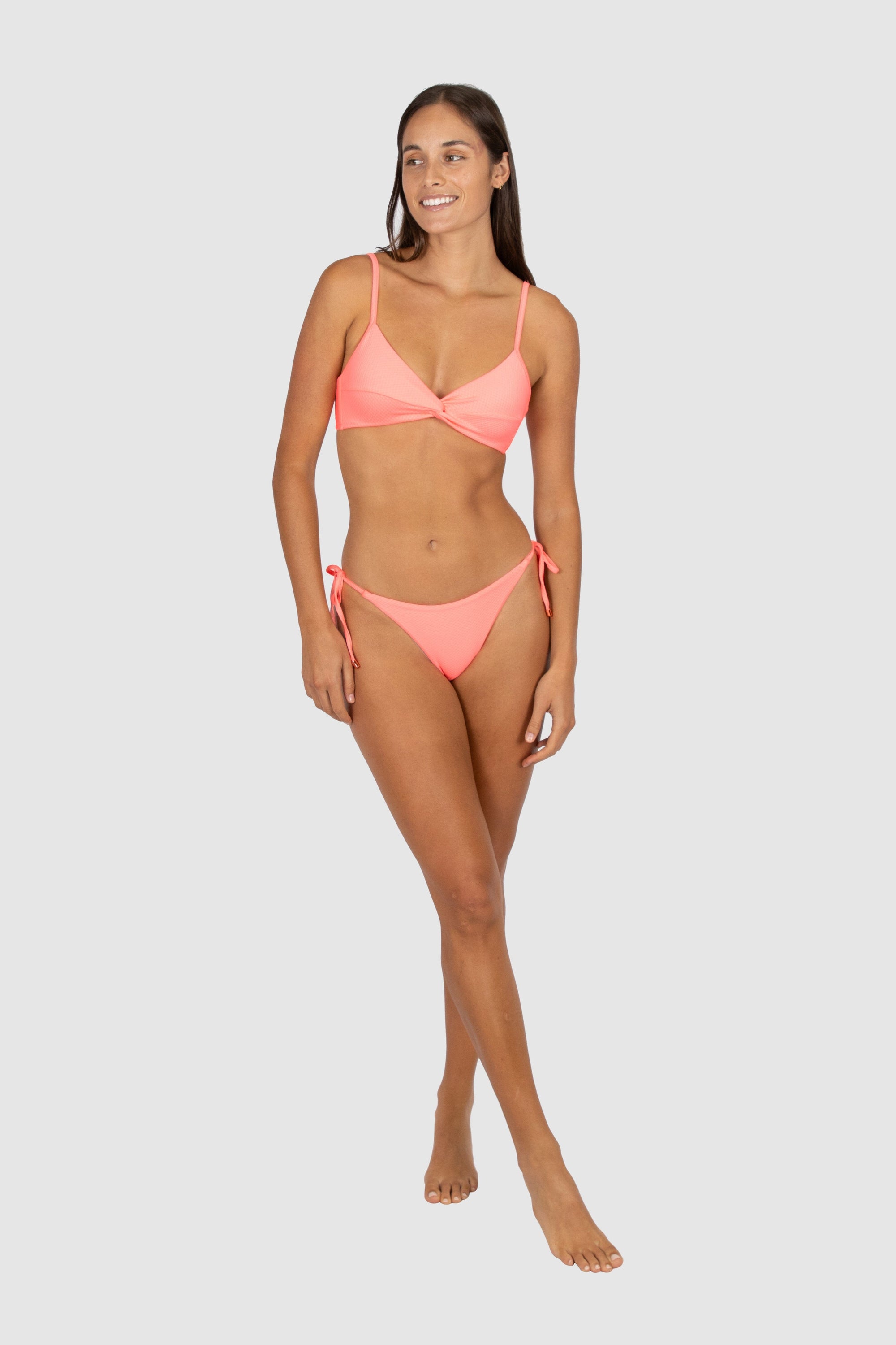 Rococco Twist Bralette SWIM TOP BAKU 6 CORAL SEA 