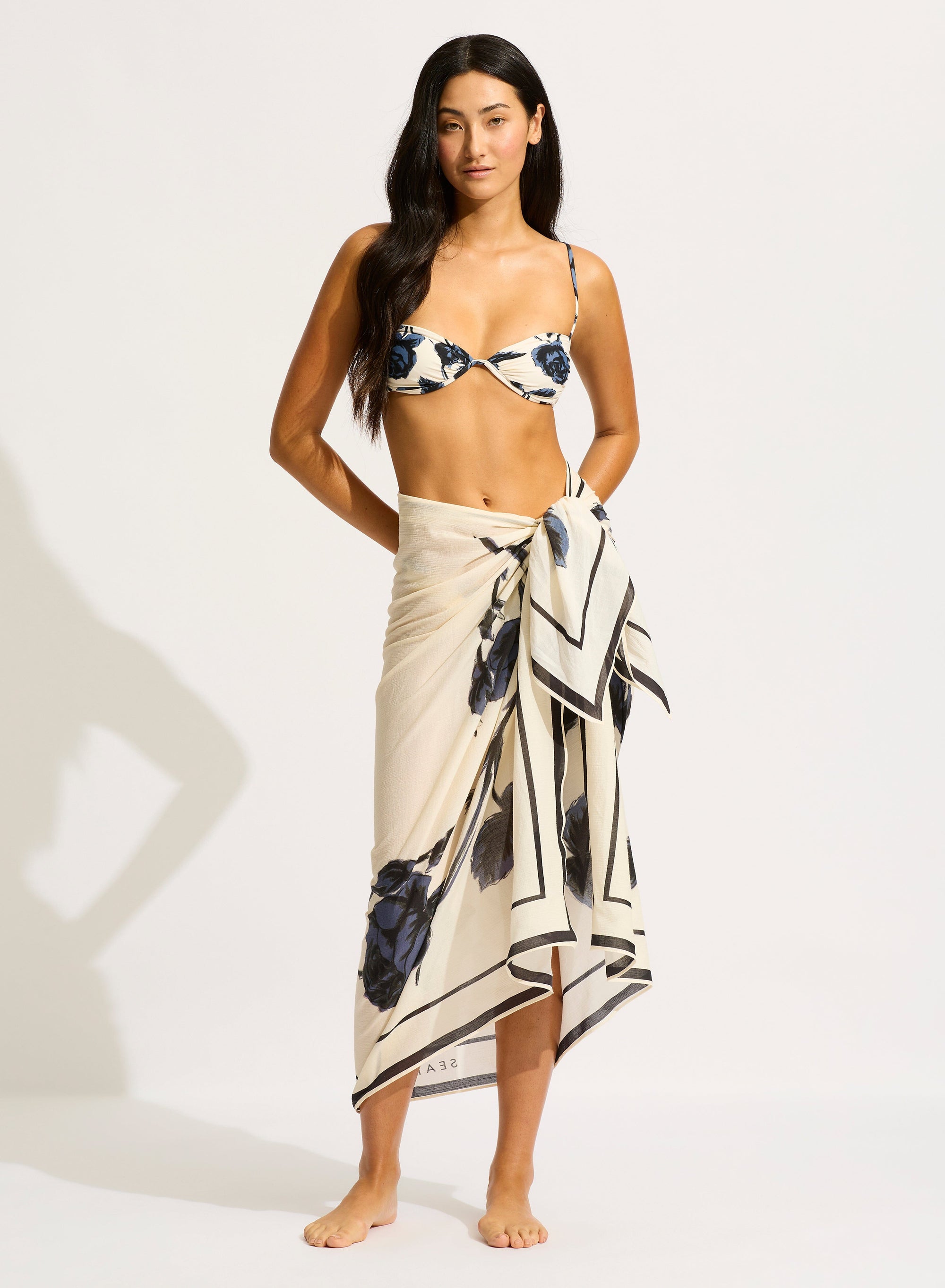 Rococo Sarong SARONG SEAFOLLY O/S BLACK 