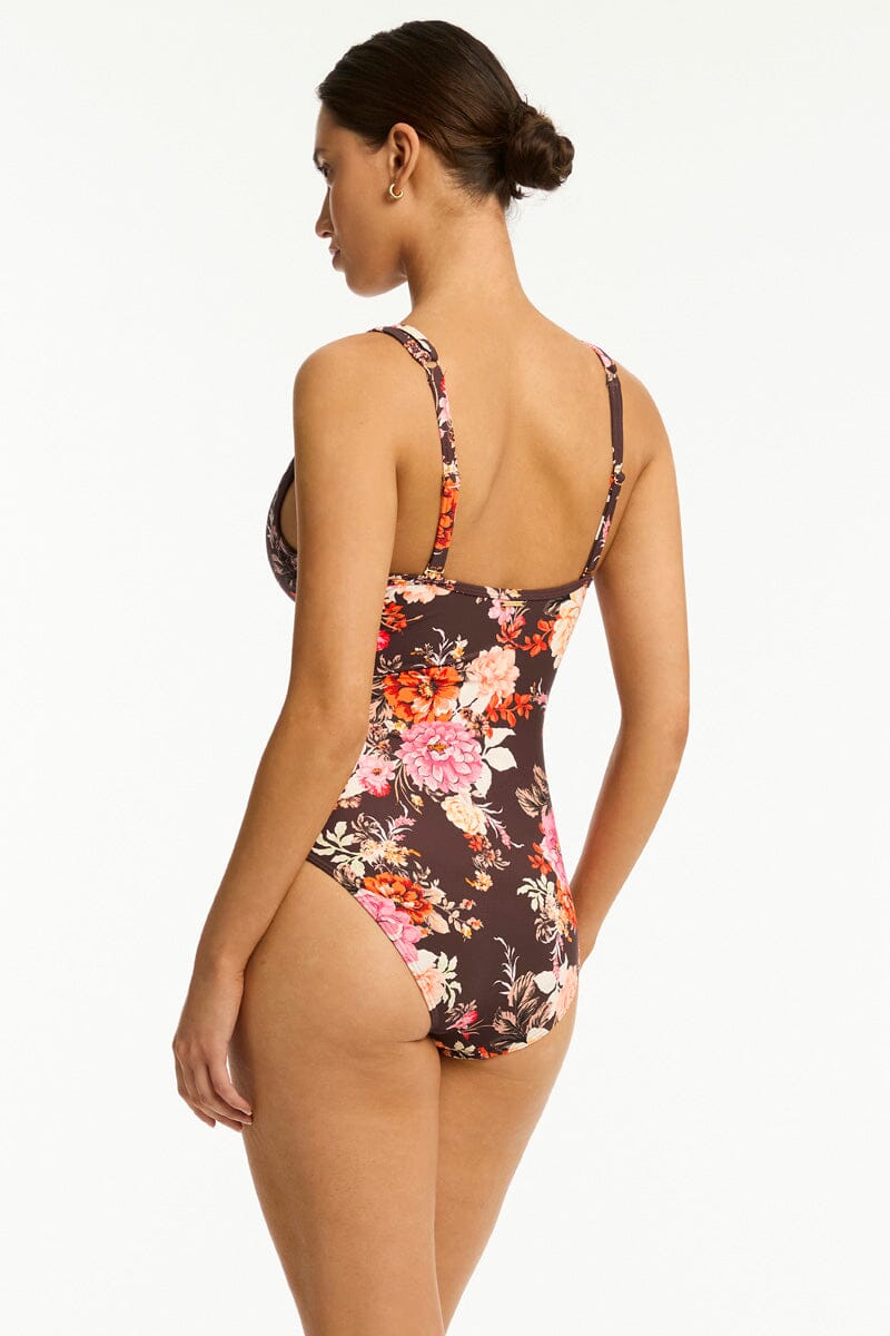 Rosewood Spliced One Piece SWIM 1PC SEA LEVEL 