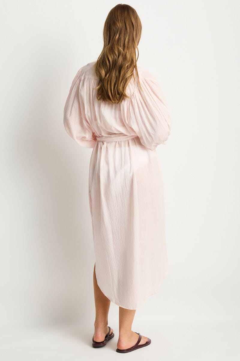 Salt Boho Long Shirt Dress OVERSWIM SEA LEVEL 