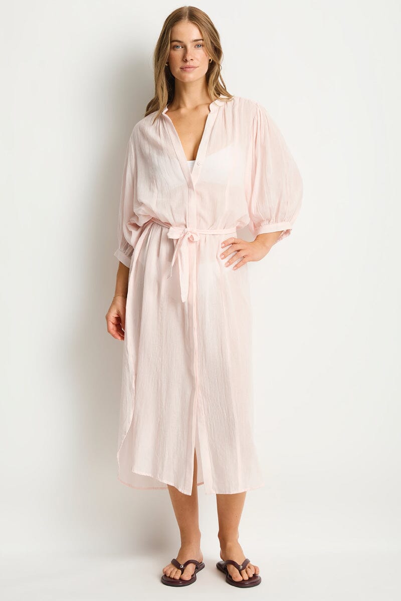 Salt Boho Long Shirt Dress OVERSWIM SEA LEVEL 