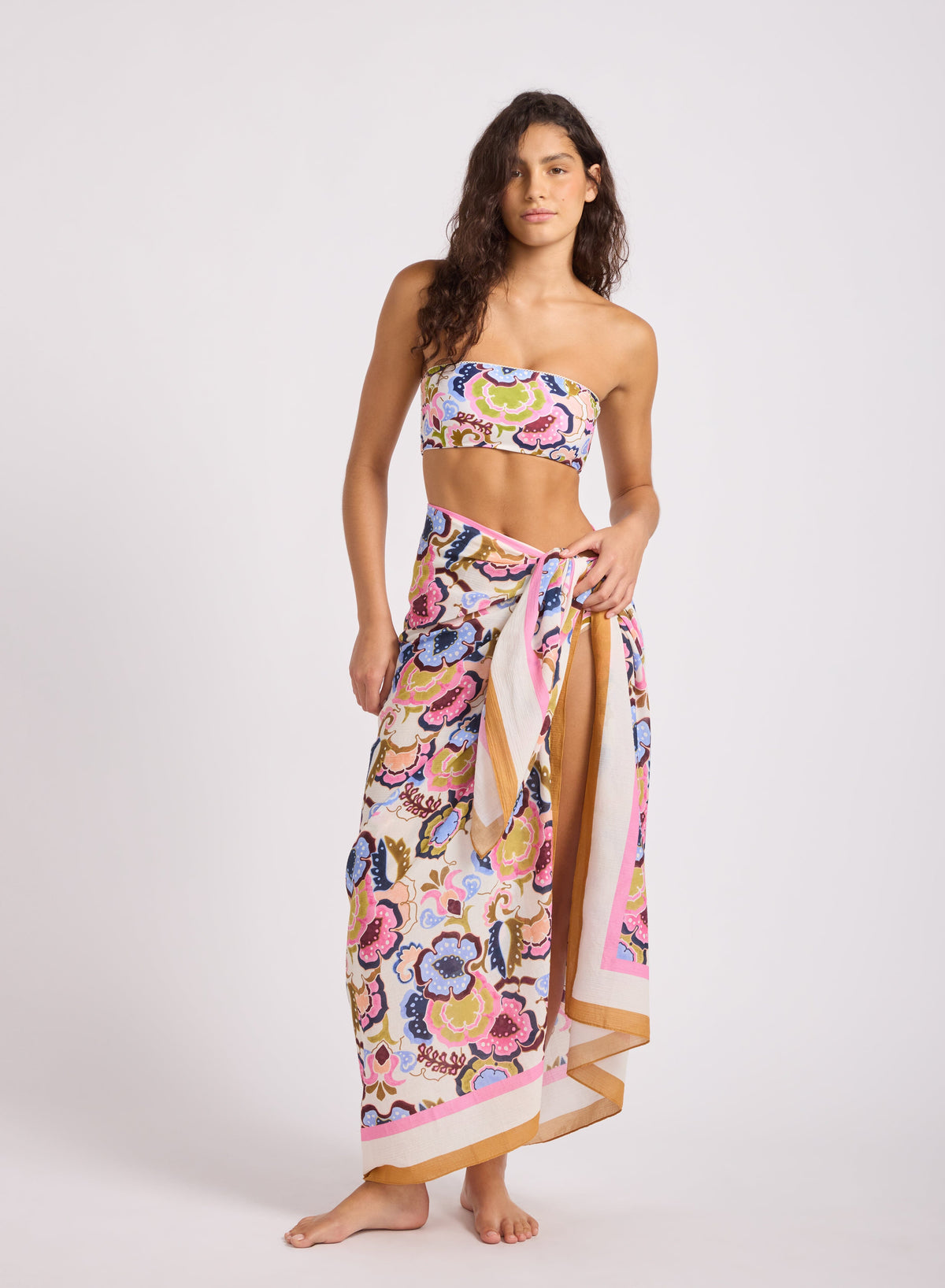 Sea Blossom Floral Sarong SARONG SEAFOLLY O/S VANILLA 