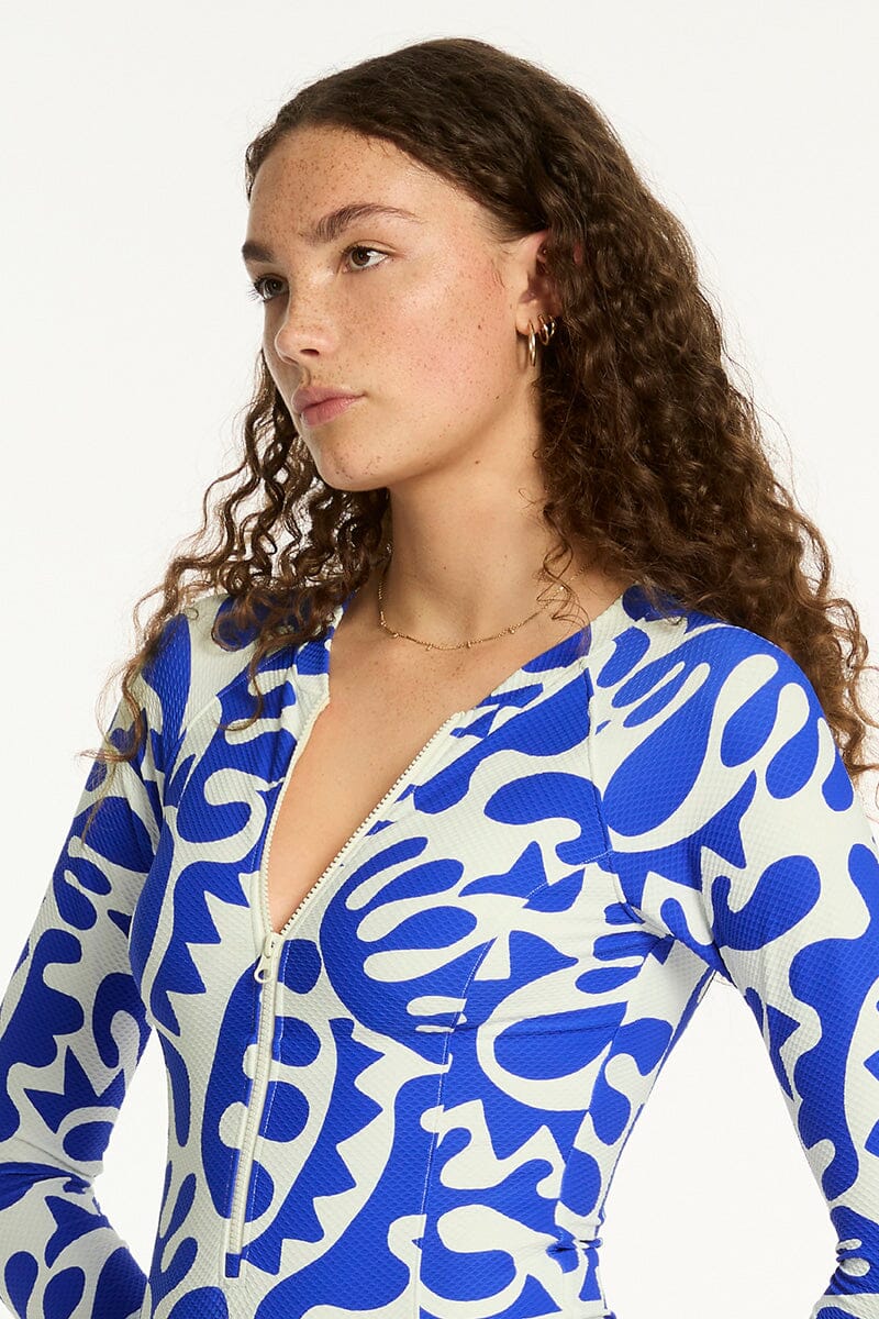 Seascape Long Sleeved Multifit One Piece SWIM SINGLET SEA LEVEL 