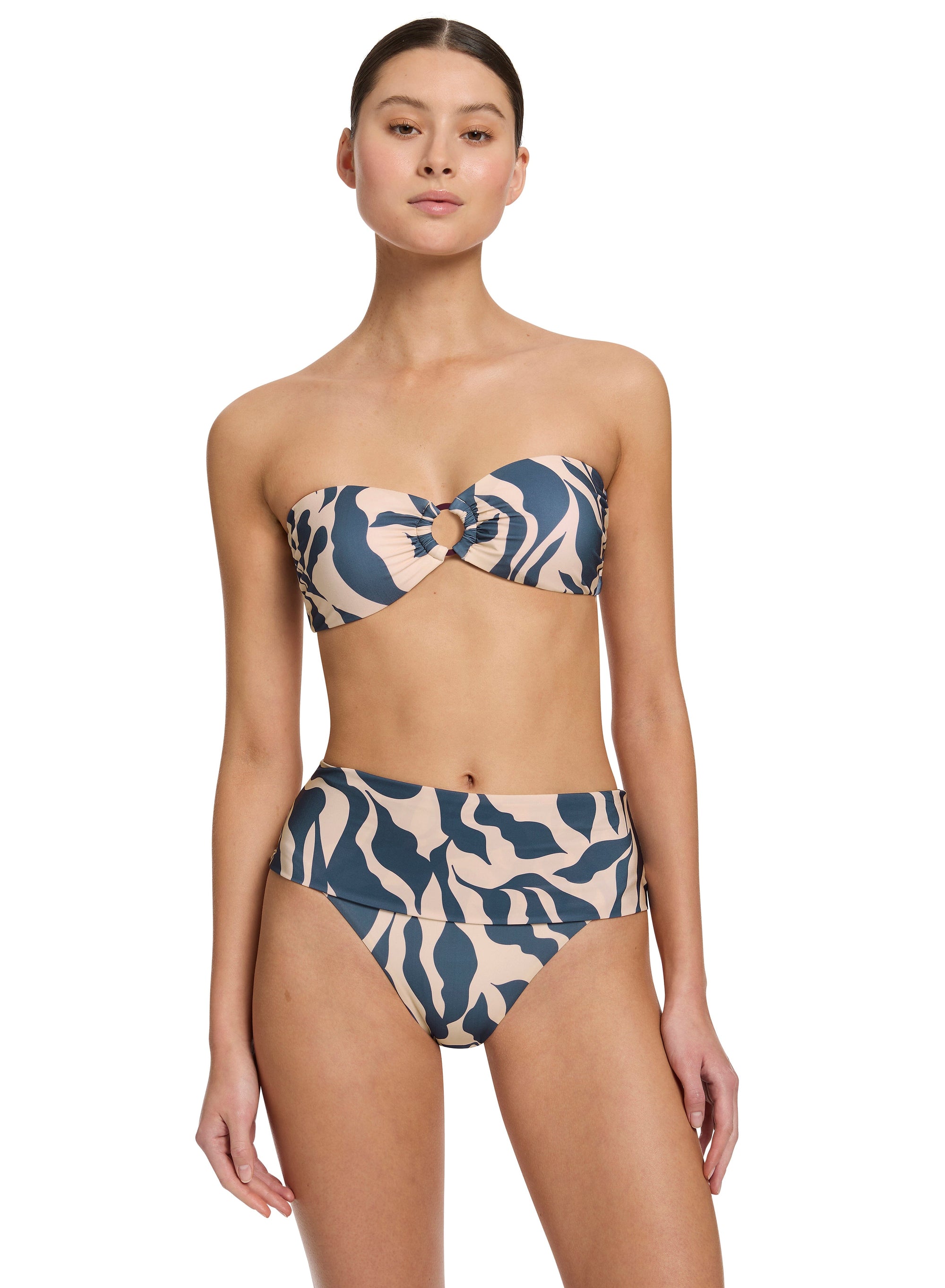 SERANO RING BANDEAU TOP SWIM TOP JETS 