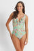 Seville Frill One Piece SWIM 1PC SUNSEEKER 10 GREEN 