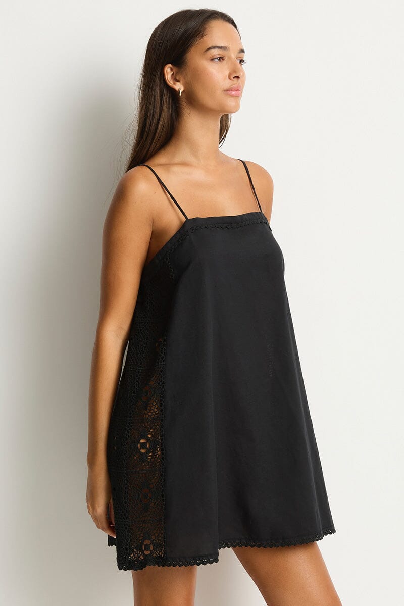 Shore Linen Shift Short Dress CLOTHING SEA LEVEL 