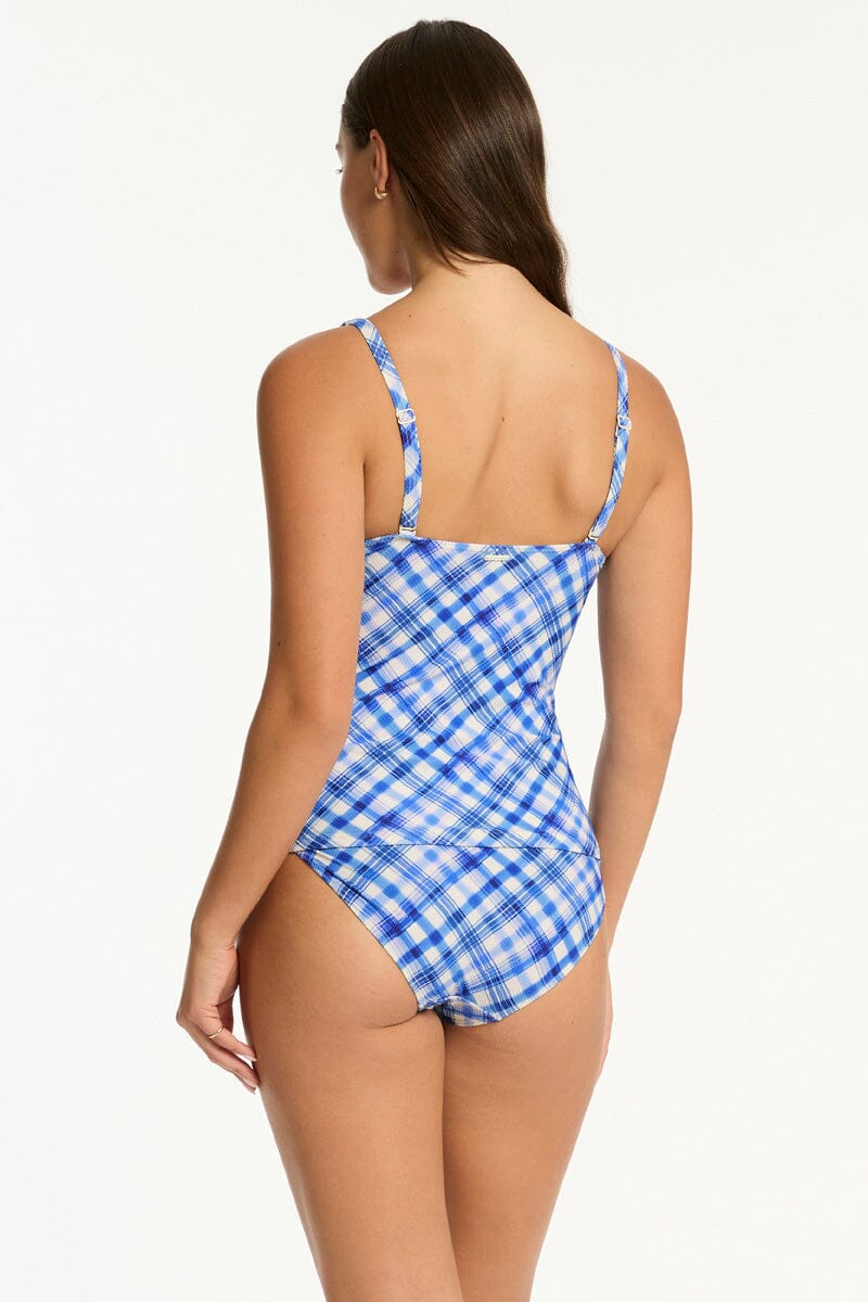 Somerset Cross Front Multifit Singlet Top SWIM TOP SEA LEVEL 
