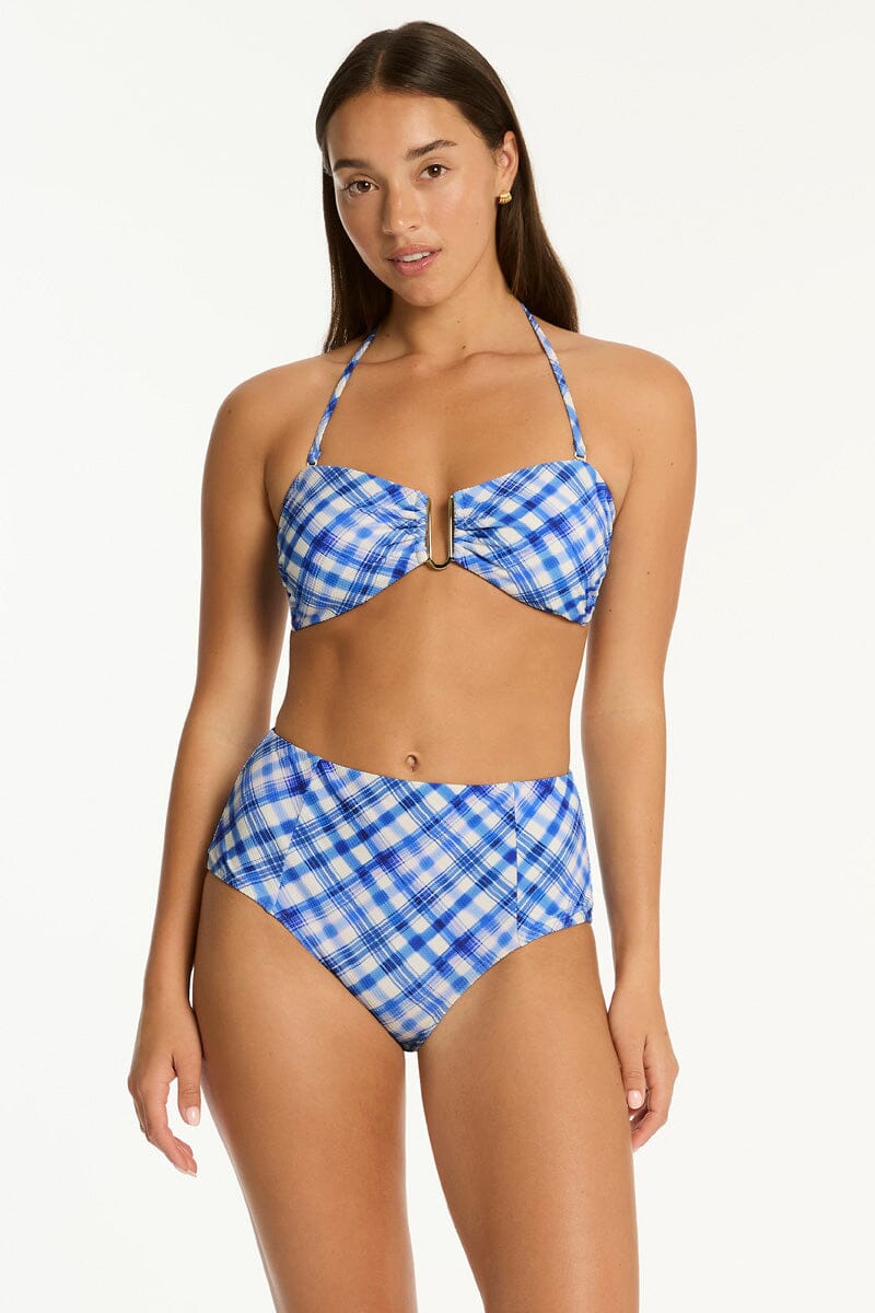 Somerset Panelled High Waist Pant SWIM PANT SEA LEVEL 10 DENIM BLUE 