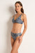 Sonoma Multi Fit Twist Crop SWIM TOP MONTE AND LOU 8 DENIM BLUE 