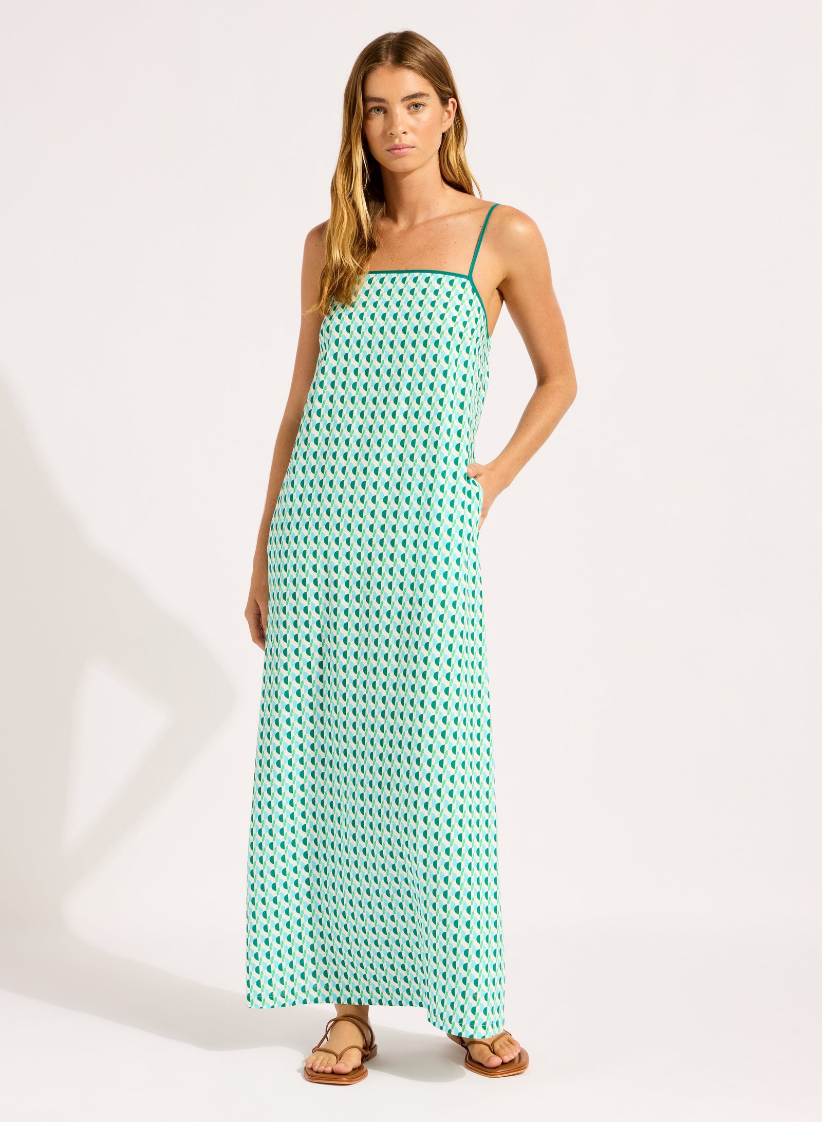 Sorrento Bandeau Trim Maxi Dress CLOTHING SEAFOLLY 