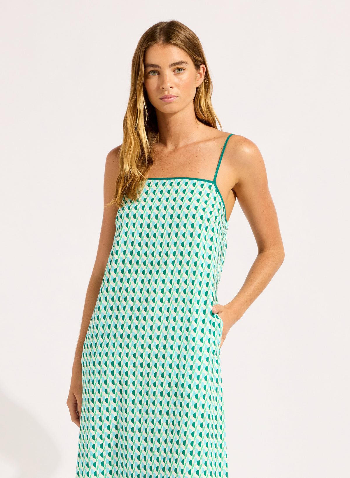 Sorrento Bandeau Trim Maxi Dress CLOTHING SEAFOLLY 