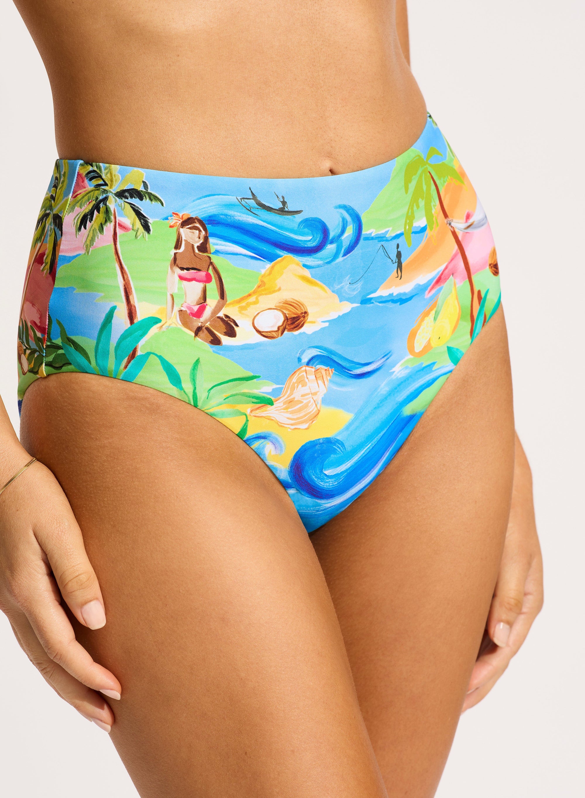 South Pacific High Waisted Pant SWIM PANT SEAFOLLY 