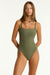 Spinnaker Square Neck One Piece SWIM 1PC SEA LEVEL 10 KHAKI 