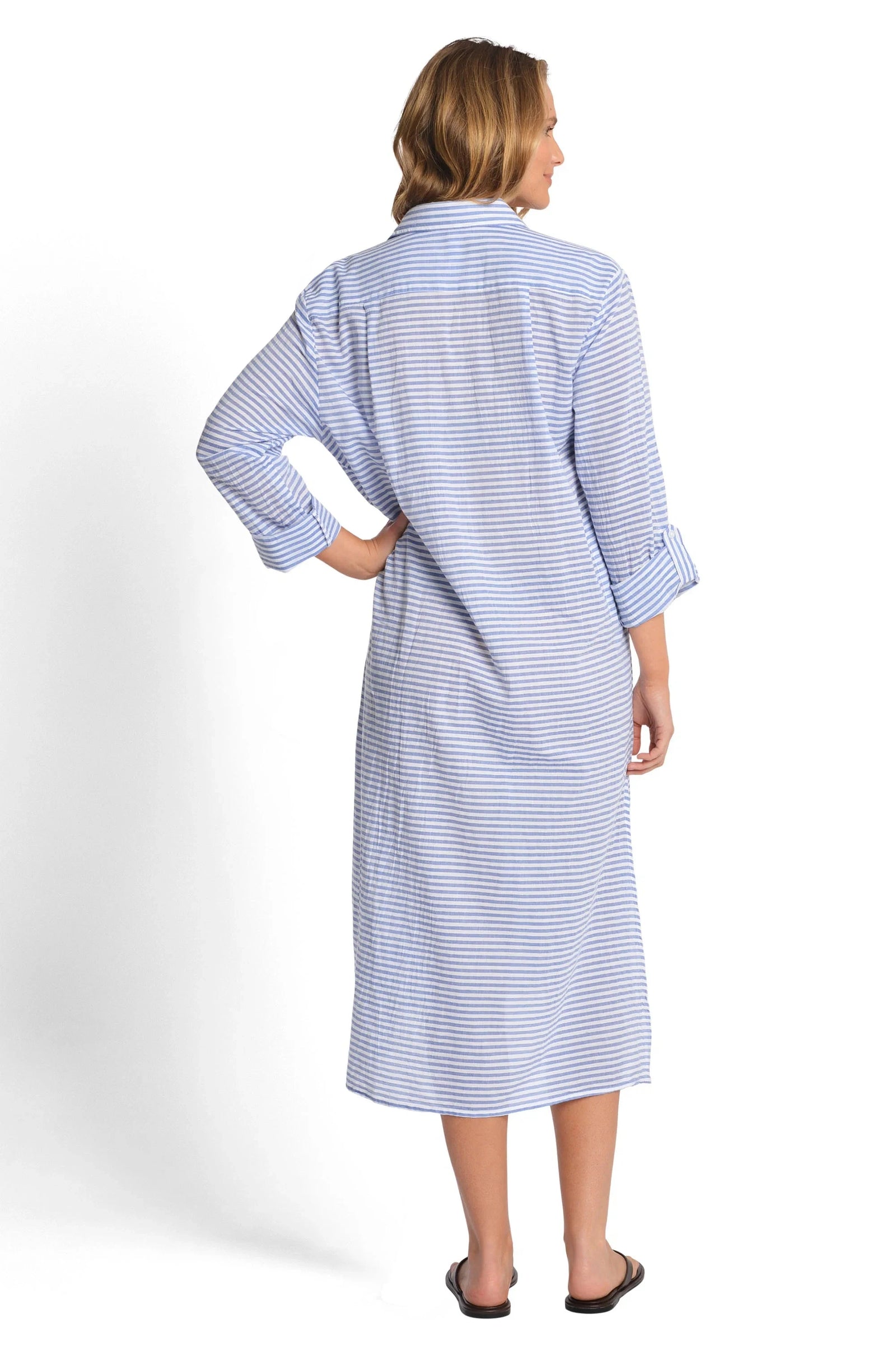 Summer Stripe Longline Shirt OVERSWIM SUNSEEKER 