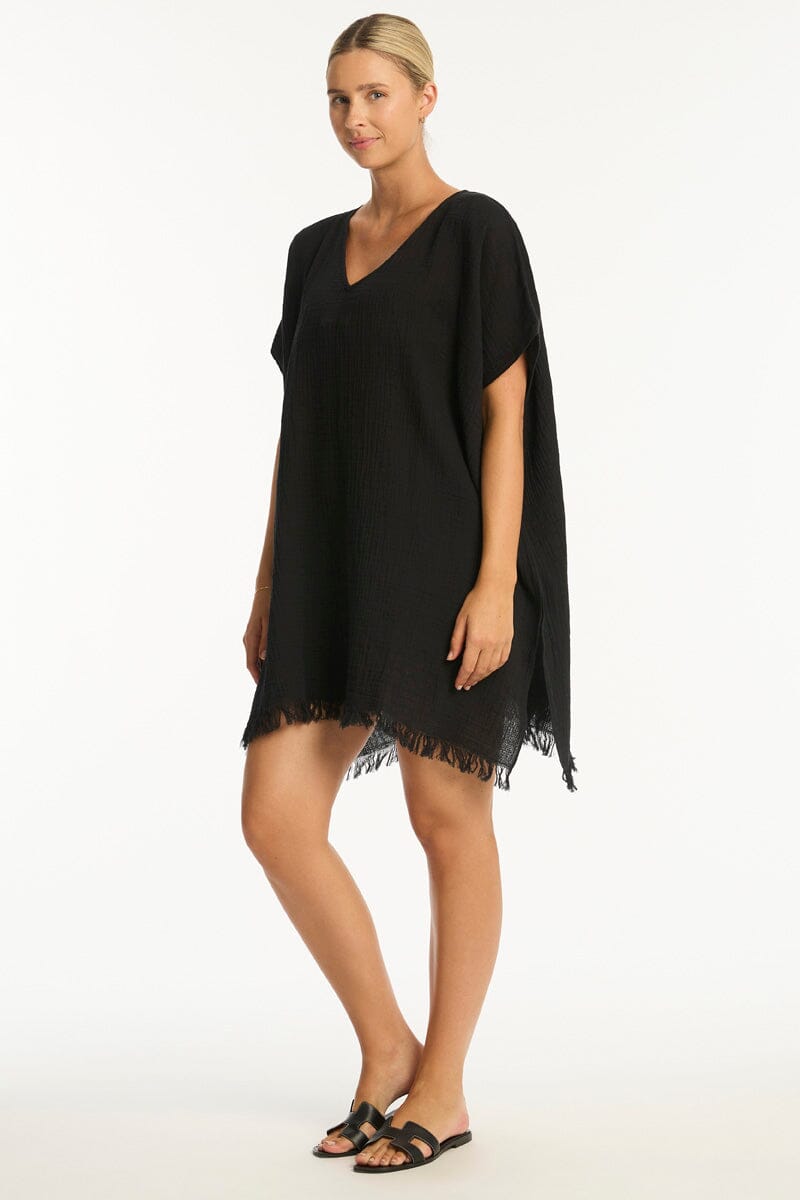 Sunset Kaftan KAFTAN SEA LEVEL O/S BLACK 
