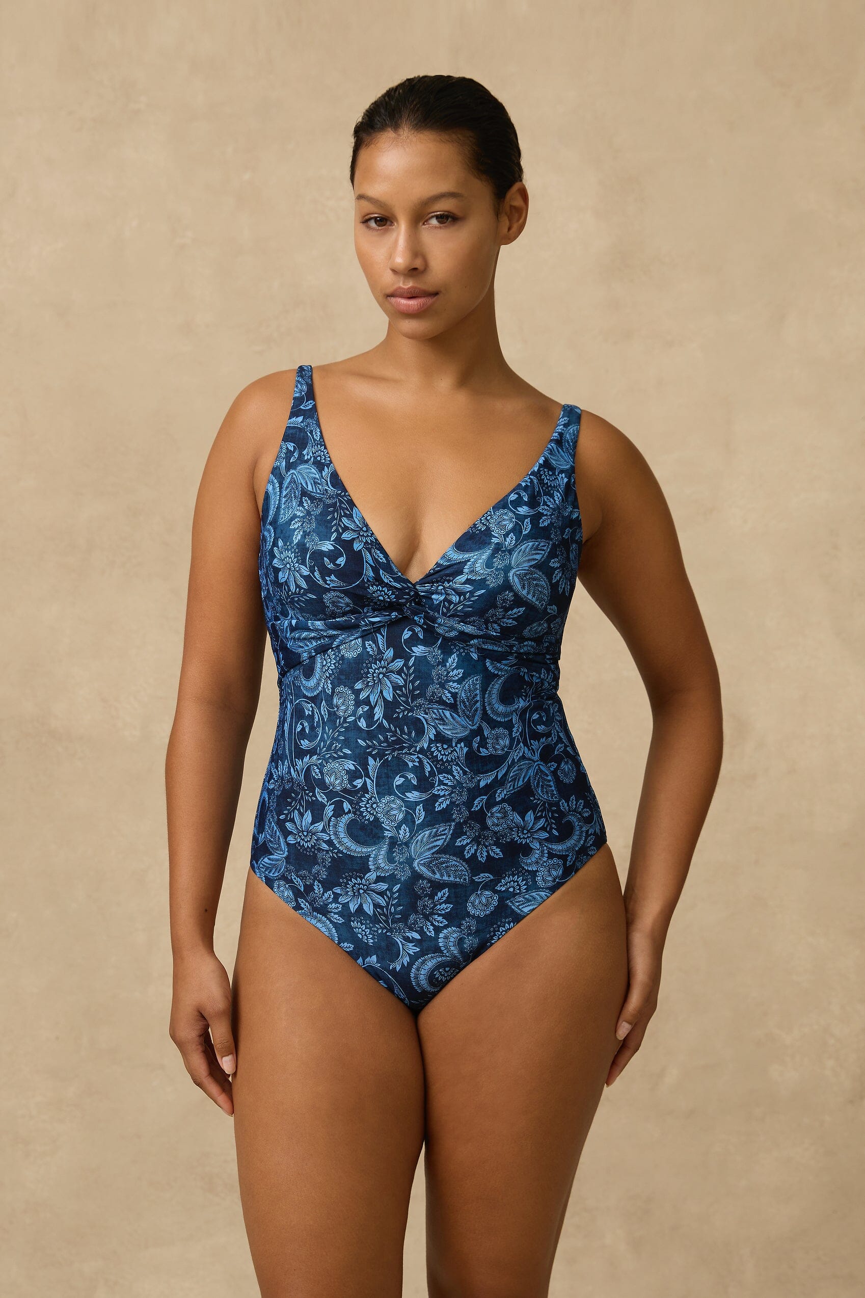 Taylor Multi Fit Twist One Piece SWIM 1PC MONTE AND LOU 8 PRINT 