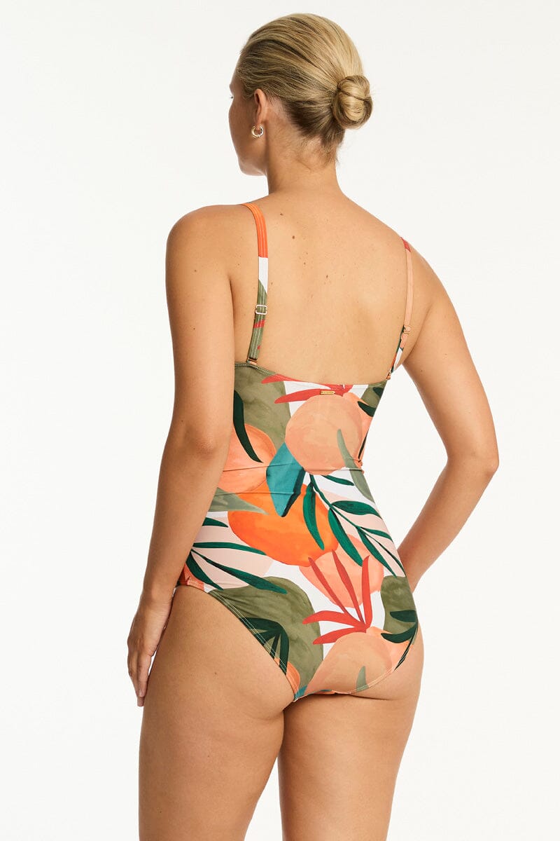 Tropaluxe Twist Bandeau One Piece SWIM 1PC SEA LEVEL 